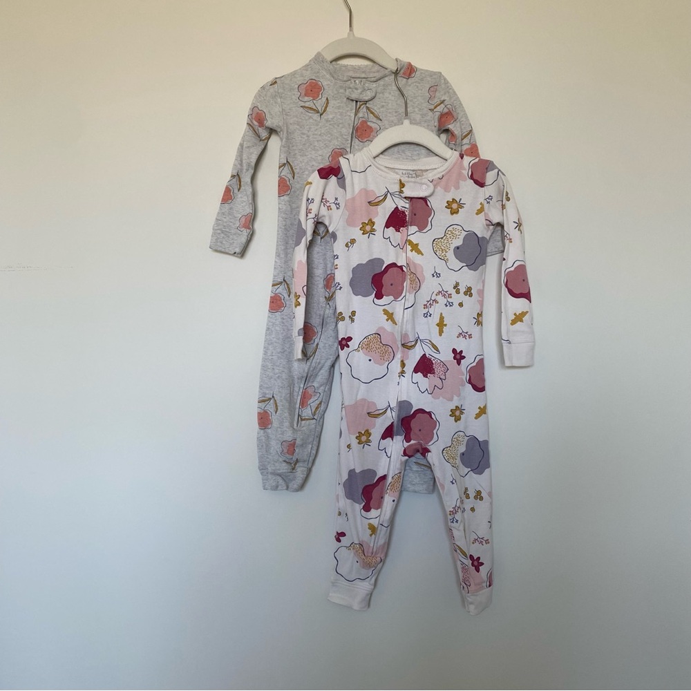 Little Planet footless floral print pajamas